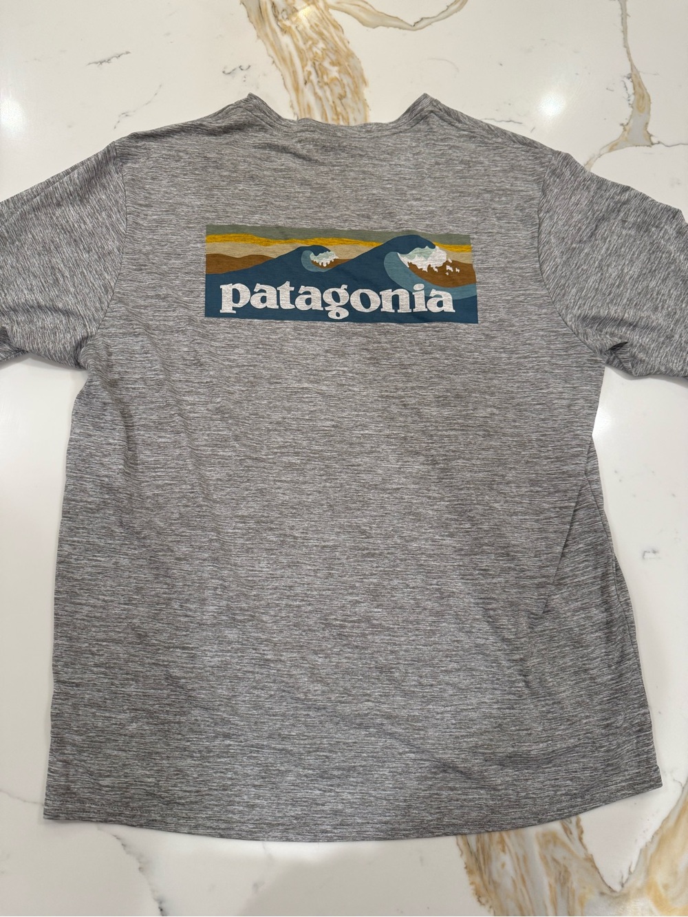 Patagonia Heather Gray Capilene Cool Daily Tee - Picture 7 of 7